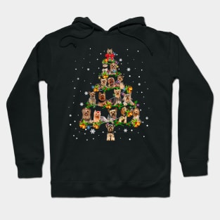 Yorkshire Terrier Christmas Tree Hoodie